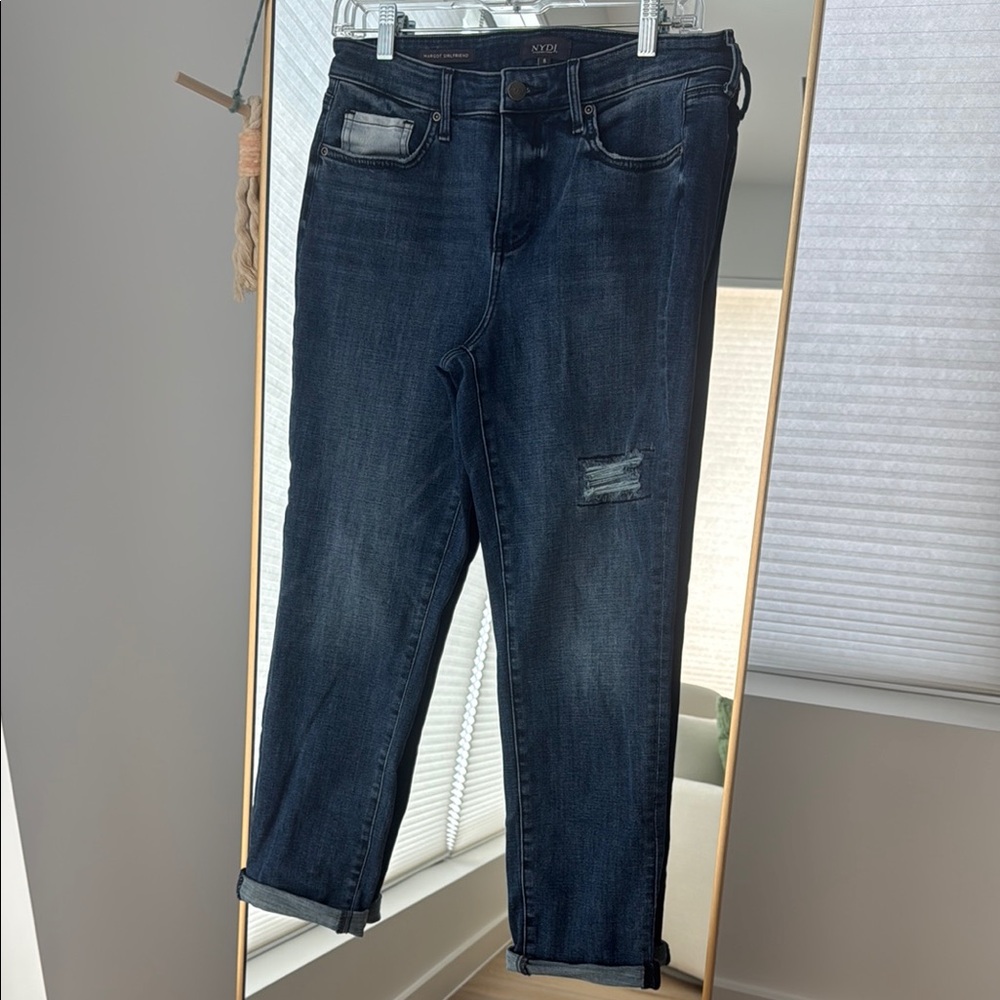 Like New NYDJ Margot Girlfriend Jeans with Relaxed Fit